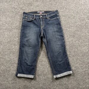 Denizen Capri Jeans Womens 29 Dark Wash Cuffed Mid Rise Cropped Denim‎